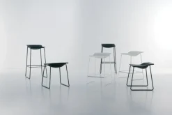 Viccarbe Last Minute stool, medium, black