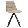 Viccarbe Maarten chair, Ecoalf Edition, swivel, black - white sand