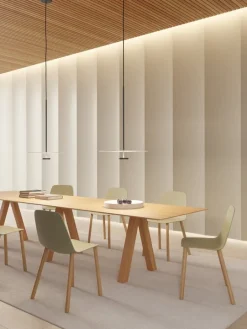 Viccarbe Maarten chair, matt oak - dusty green