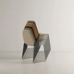 Viccarbe Maarten chair, sled base, white