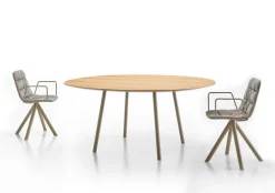 Viccarbe Maarten table, 160 cm, oval, matt oak