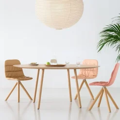 Viccarbe Maarten table, 120 cm, oval, matt oak