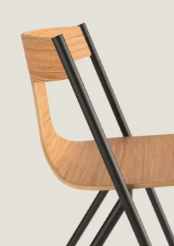 Viccarbe Quadra chair, black - matt oak