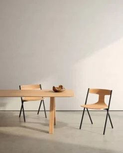 Viccarbe Quadra chair, black - matt oak