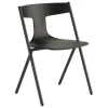 Viccarbe Quadra chair, black - black oak
