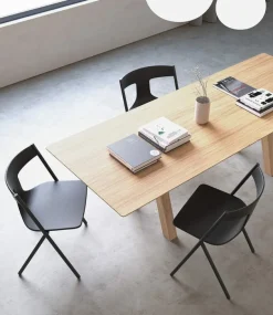 Viccarbe Quadra chair, black - black oak