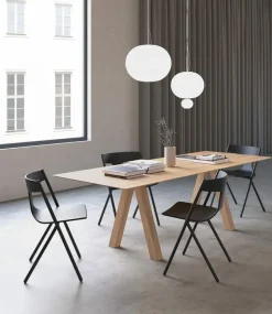 Viccarbe Quadra chair, black - black oak