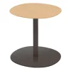 Viccarbe Serra low table, round, black - matt oak