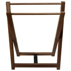 Vieser Lauha towel rack, brown oiled kebony