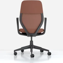 Vitra ACX Mesh task chair, deep black - terracotta