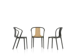 Vitra Belleville armchair, oak - black