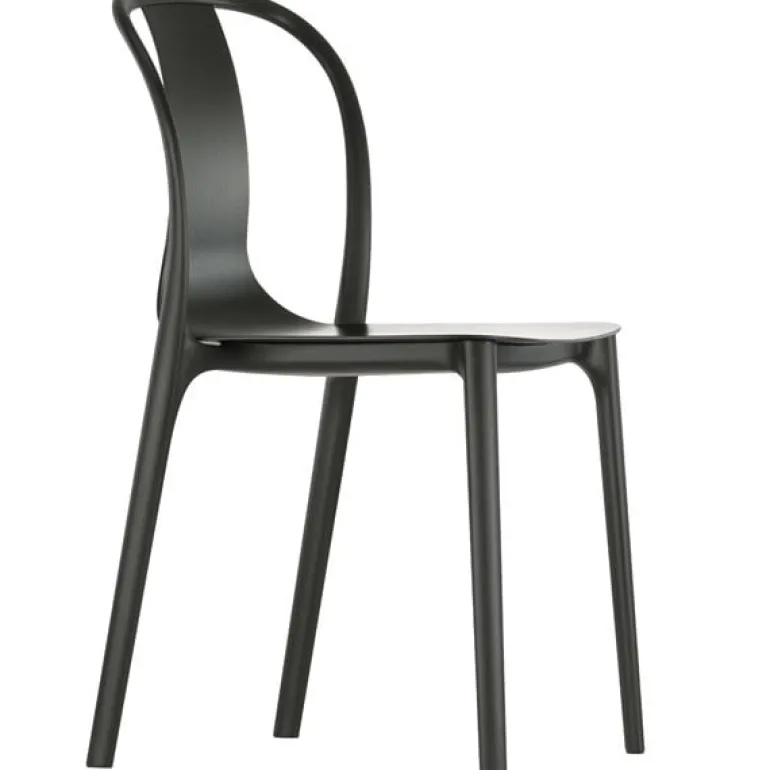 Vitra Belleville chair, black stained ash - black