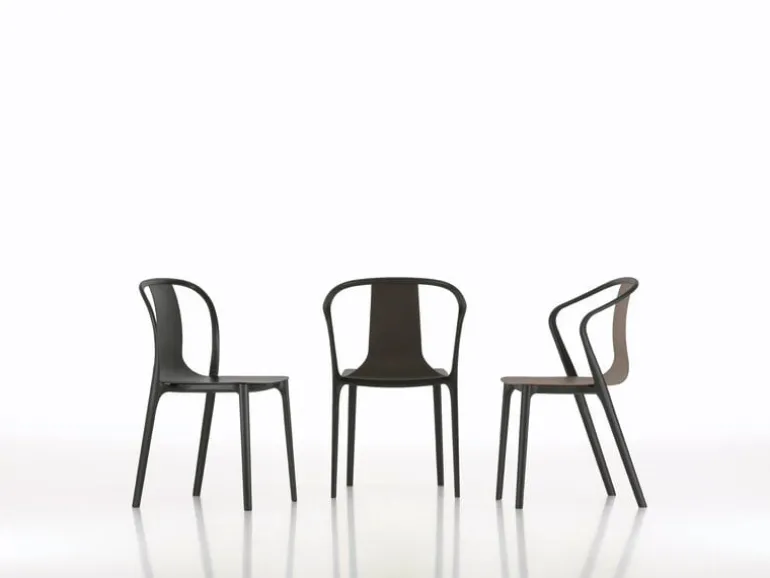 Vitra Belleville chair, black stained ash - black