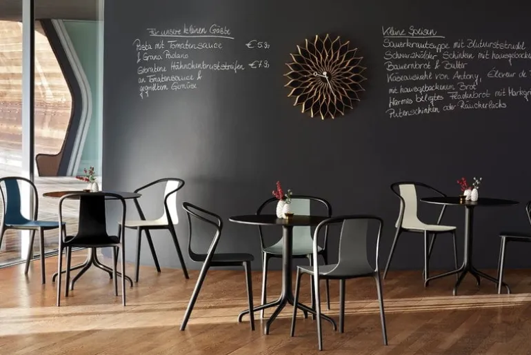 Vitra Belleville table, round, black