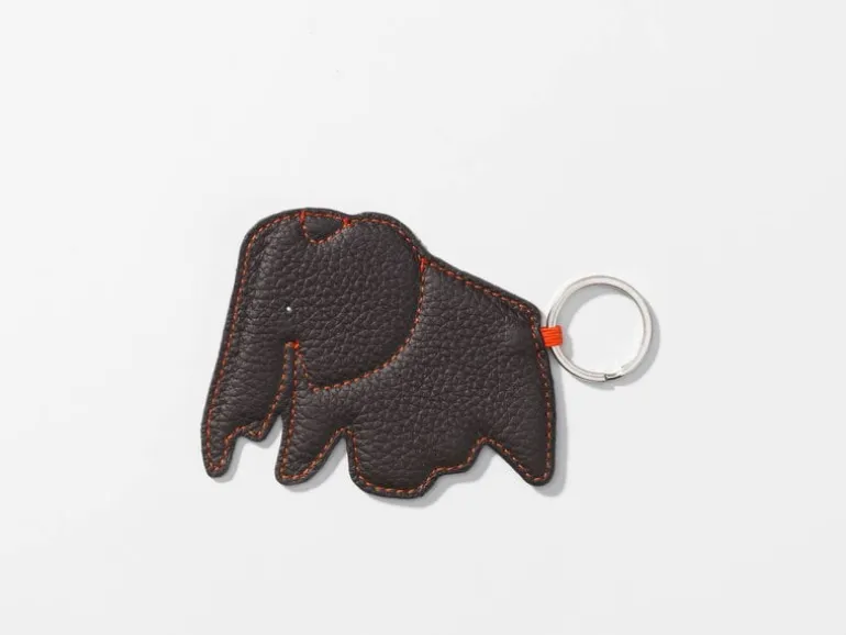 Vitra Elephant key ring, chocolate