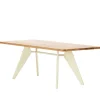 Vitra EM Table 240 x 90 cm, oak - Prouvé Blanc Colombe