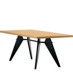 Vitra EM Table 240 x 90 cm, oak - deep black