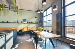 Vitra EM Table 240 x 90 cm, oak - deep black