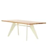 Vitra EM Table 200 x 90 cm, oak - Prouvé Blanc Colombe