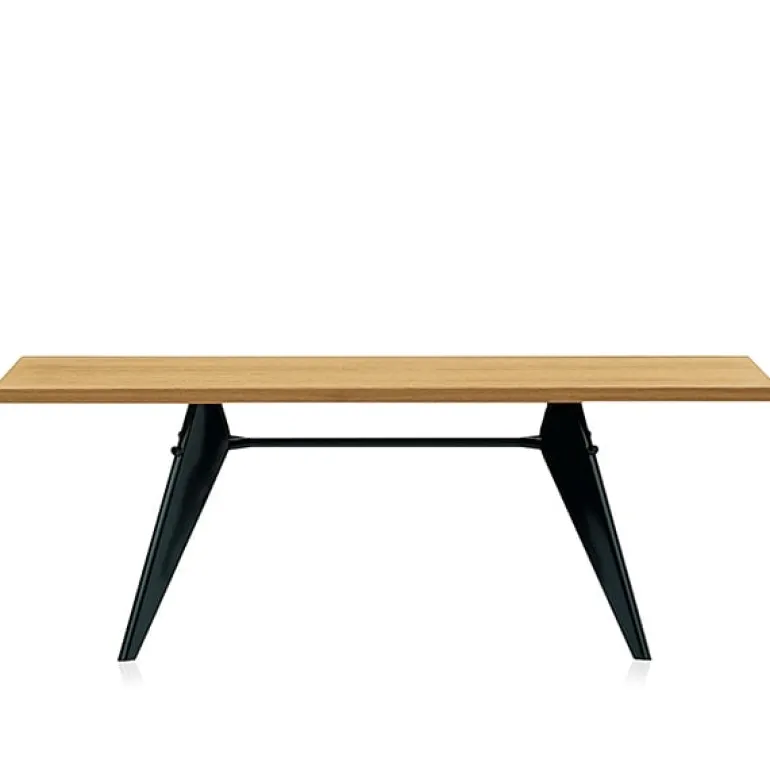 Vitra EM Table 200 x 90 cm, oak - deep black