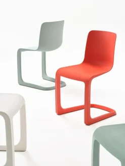 Vitra EVO-C chair, poppy red