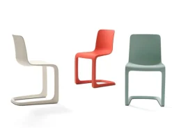 Vitra EVO-C chair, poppy red