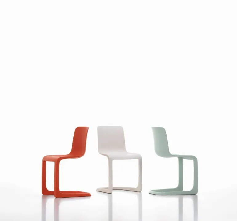 Vitra EVO-C chair, poppy red