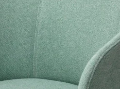 Vitra Mikado side chair, mint - Dumet pale blue/emerald