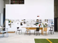 Vitra Moca chair, dark stained oak - basic dark