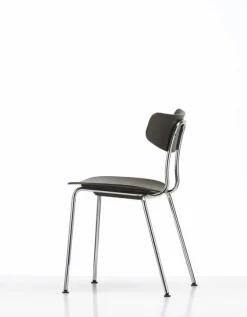 Vitra Moca chair, dark stained oak - chrome