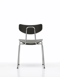 Vitra Moca chair, dark stained oak - chrome
