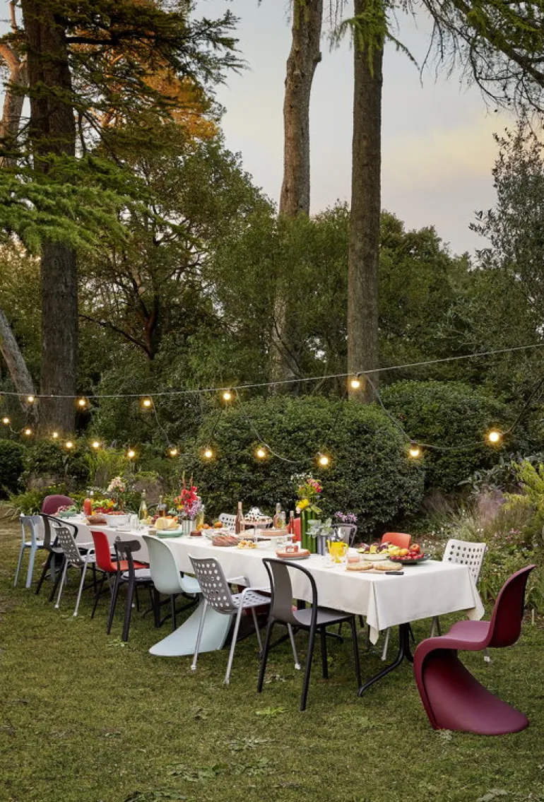 Vitra Panton chair, bordeaux