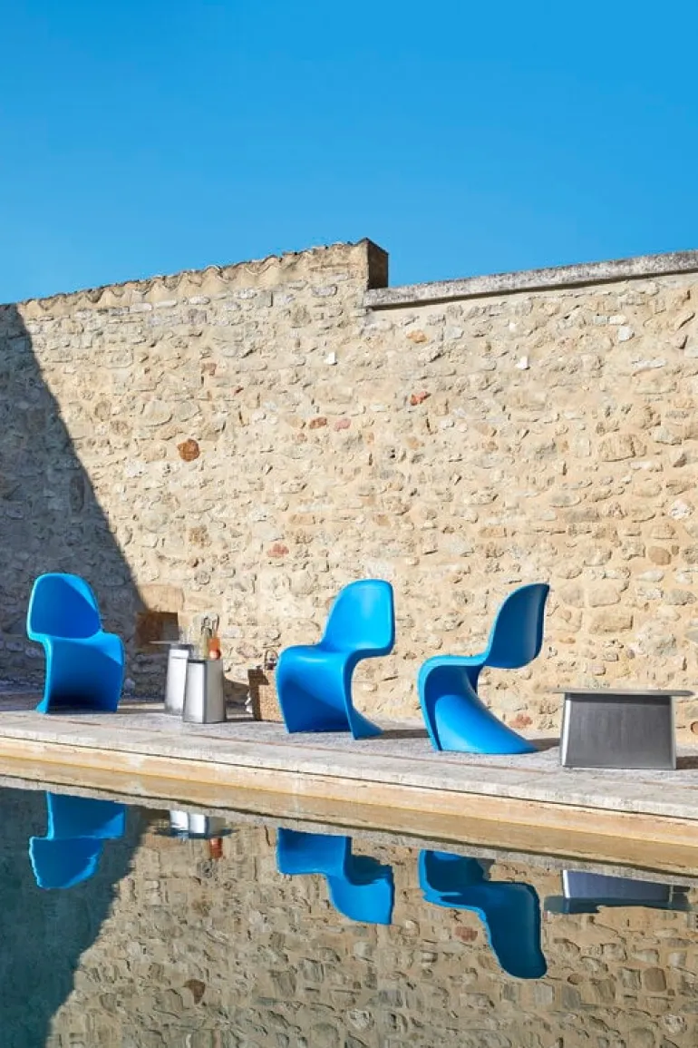 Vitra Panton chair, glacier blue