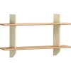 Vitra Rayonnage Mural shelf, Prouvé Blanc Colombe - oak