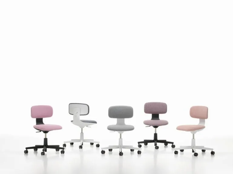 Vitra Rookie task chair, pale rose melange - light grey