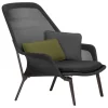 Vitra Slow Chair, black - chocolate