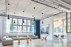 Vitra Slow Chair, red/cream - chocolate