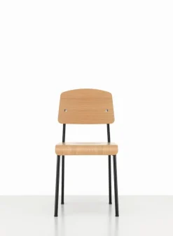 Vitra Standard chair, deep black - oak