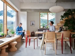 Vitra Standard chair, Japanese red - oak