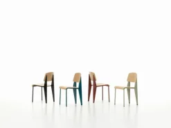 Vitra Standard chair, Japanese red - oak