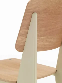 Vitra Standard chair, Prouvé Blanc Colombe - oak
