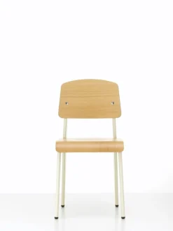 Vitra Standard chair, Prouvé Blanc Colombe - oak