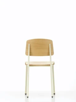 Vitra Standard chair, Prouvé Blanc Colombe - oak
