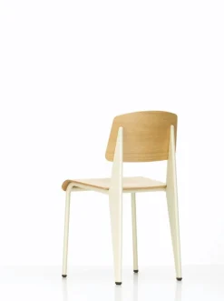 Vitra Standard chair, Prouvé Blanc Colombe - oak