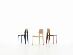 Vitra Standard chair, Prouvé Blanc Colombe - oak
