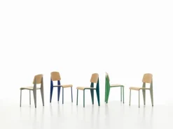 Vitra Standard chair, Prouvé Blé Vert - oak