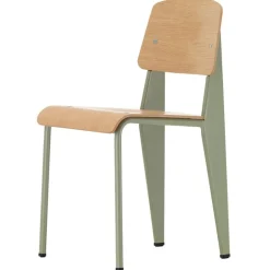 Vitra Standard chair, Prouvé Gris Vermeer - oak
