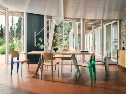 Vitra Standard chair, Prouvé Gris Vermeer - oak