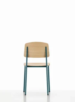 Vitra Standard chair, Prouvé Bleu Dynastie - oak