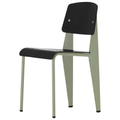 Vitra Standard SP chair, Prouvé Gris Vermeer - deep black